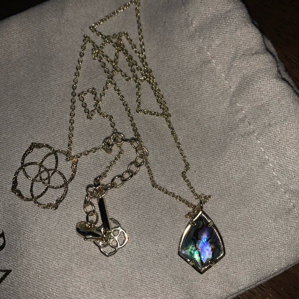 Kendra Scott abalone shell necklace